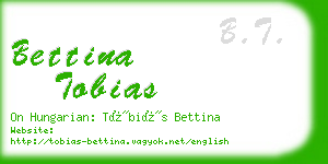bettina tobias business card