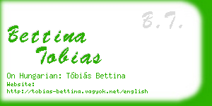 bettina tobias business card